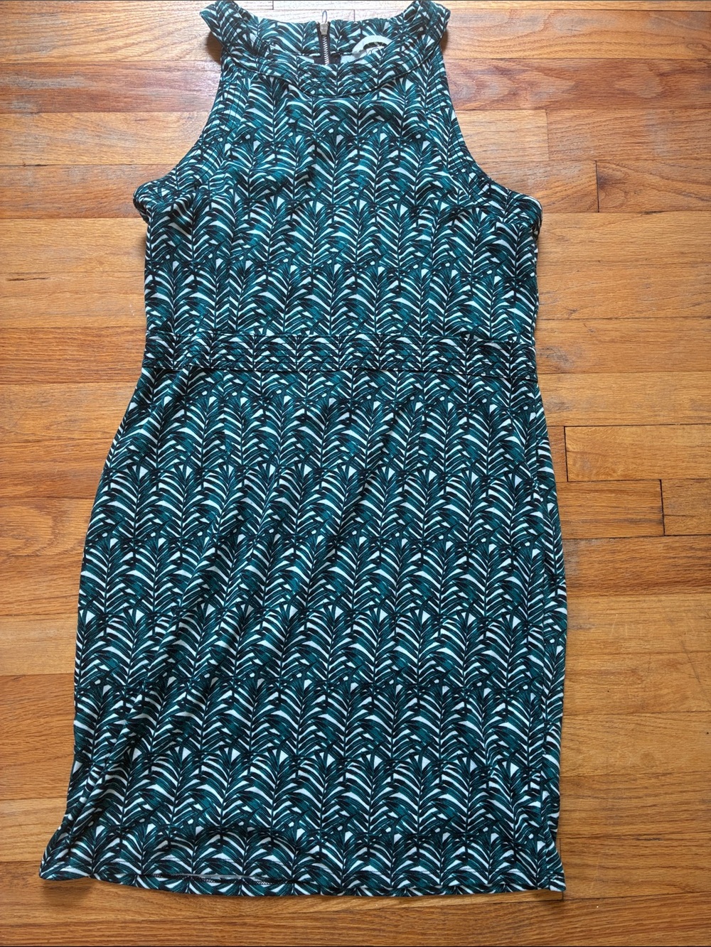 H&M Printed Sleeveless Midi Dress